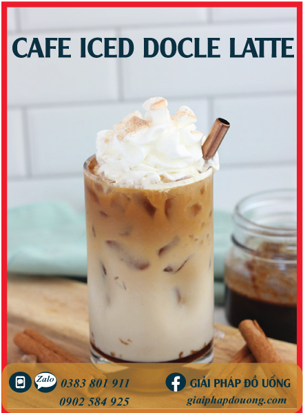 latte, iced docle